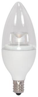 SATCO Warm White Torpedo Dimmable LED Light Bulb with Candelabra Base 