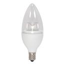 SATCO Warm White B11 Dimmable LED Light Bulb with Candelabra Base 