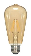6.5W 5-3/8 in. ST19 LED Light Bulb with a Medium E-26 Base Dimmable in Transparent Amber