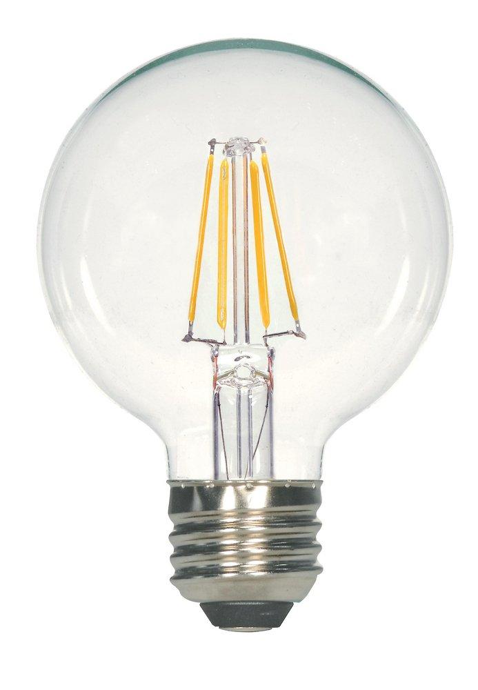 SATCO Warm White G25 Dimmable LED Light Bulb with Medium Base 