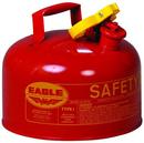 2.5 gal Powder Coated Galvanized Steel Type I Gasoline Safety Can in Red