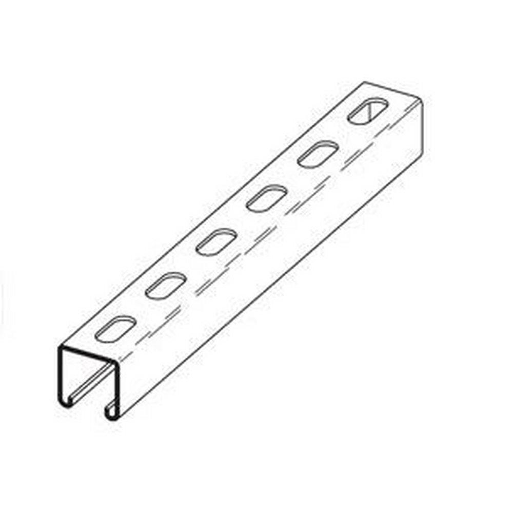 Eaton B-Line Series 1-5/8 in. 12 ga Hot Dipped Galvanized Steel Back to Back Strut 
