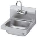 Hand Sink with Double Lever Handle in Stainless Steel
