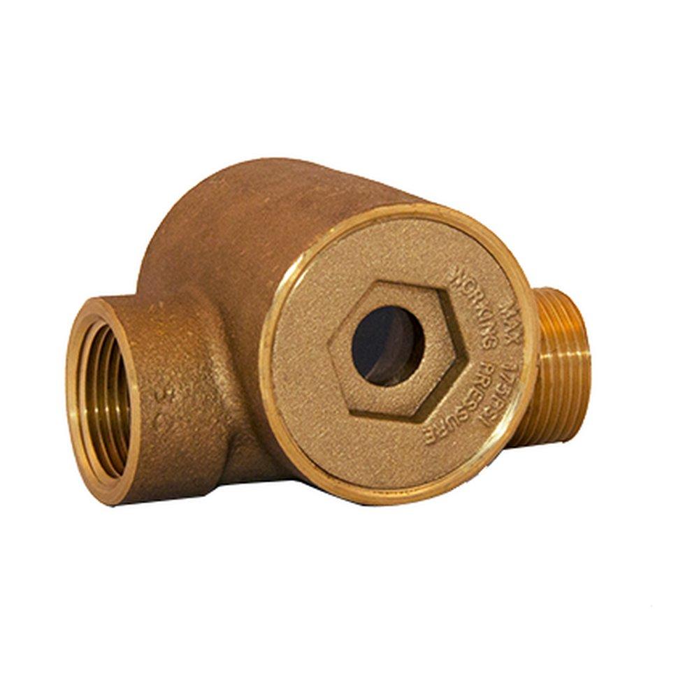 FPPI&reg; Rough Brass 3-3/8 in. Brass Alloy and Plastic Sight Glass 