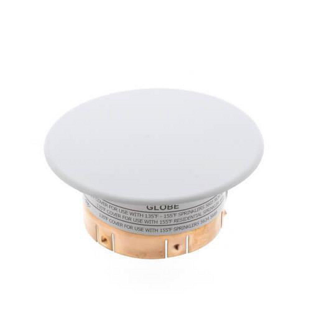 Globe Fire Sprinkler Corporation White 1 in. Cover Plate 