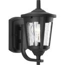 Progress Lighting Black 10-3/8 in. 100W 1-Light Wall Lantern 