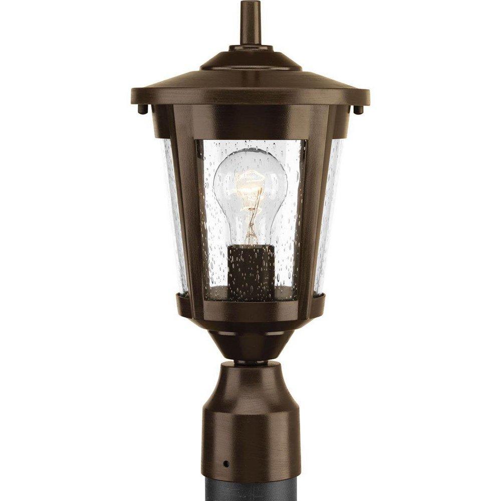 Progress Lighting Antique Bronze Post Mount Lantern 