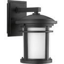 1-Light 75W Small Wall Lantern in Black
