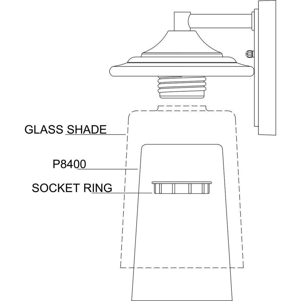 Progress Lighting Black 3-1/4 in. Small Dark Sky Shield 