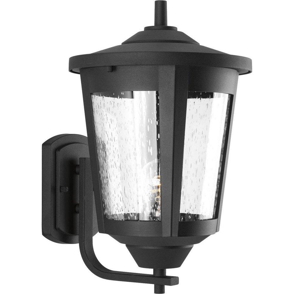 Progress Lighting Black 1-Light 100W Large Wall Lantern 
