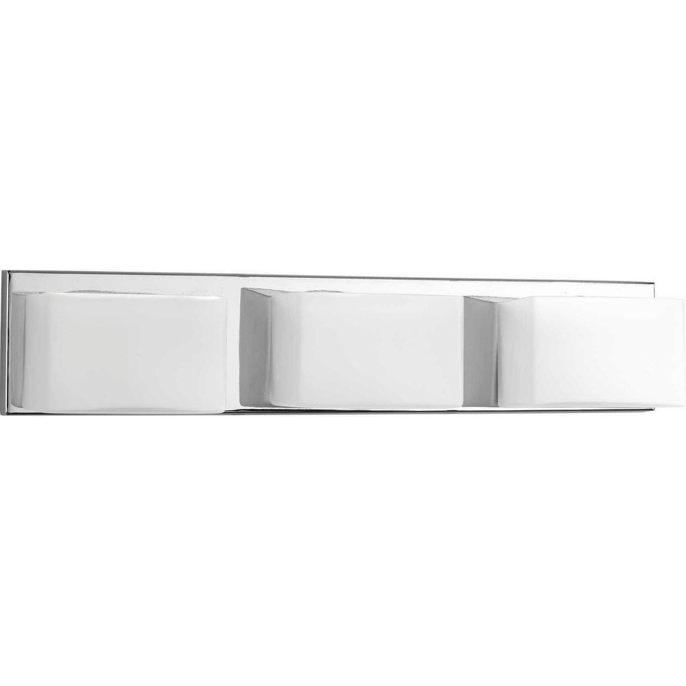 Progress Lighting Polished Chrome 9W 3-Light LED Bath Vanity 