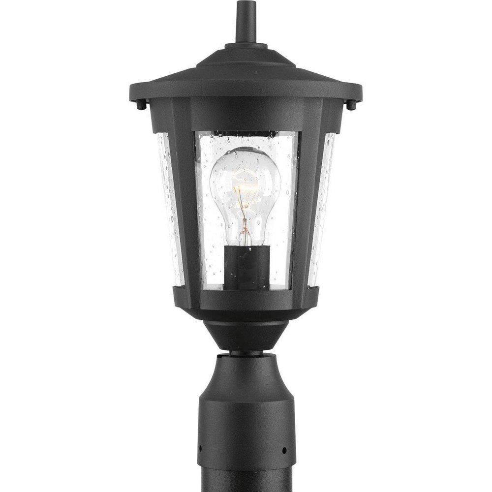 Progress Lighting Black Post Mount Lantern 