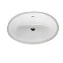 No-Hole 1-Bowl Under-Counter Lavatory Sink in White