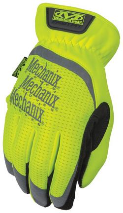 Size 9 TrekDry&reg; Safety Reusable Glove in Hi-Viz Yellow and Black