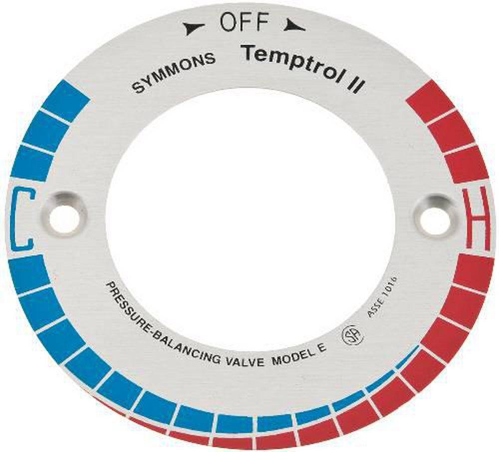 Symmons Industries Stainless Steel 63/100 in. Plastic Escutcheon Kit 