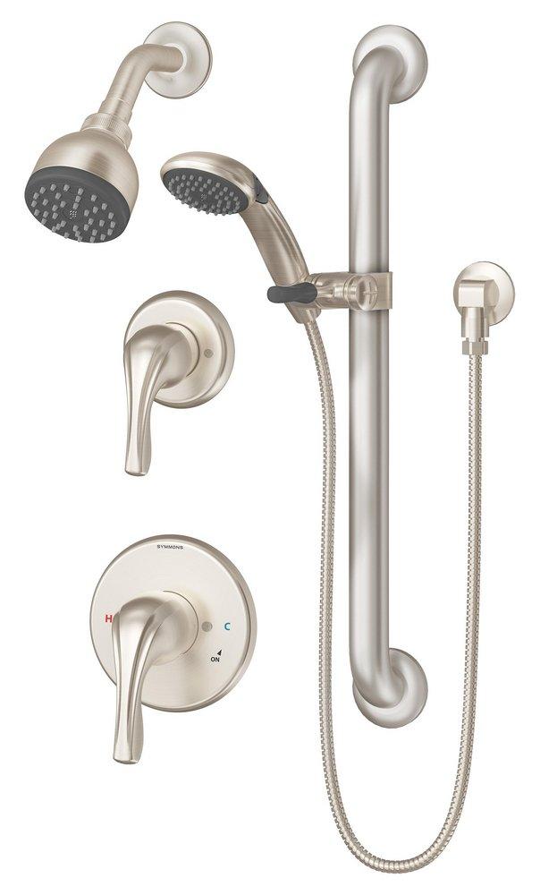 Symmons Industries Satin Nickel Two Handle Single Function Shower System 