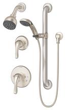 Two Handle Single Function Shower System in Satin Nickel