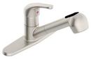 Symmons Industries Satin Nickel Single Handle Lever Deck Mount Service Faucet 