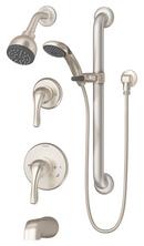 Symmons Industries Satin Nickel 2.5 gpm Tub and Shower Trim Package with Single Function Showerhead 