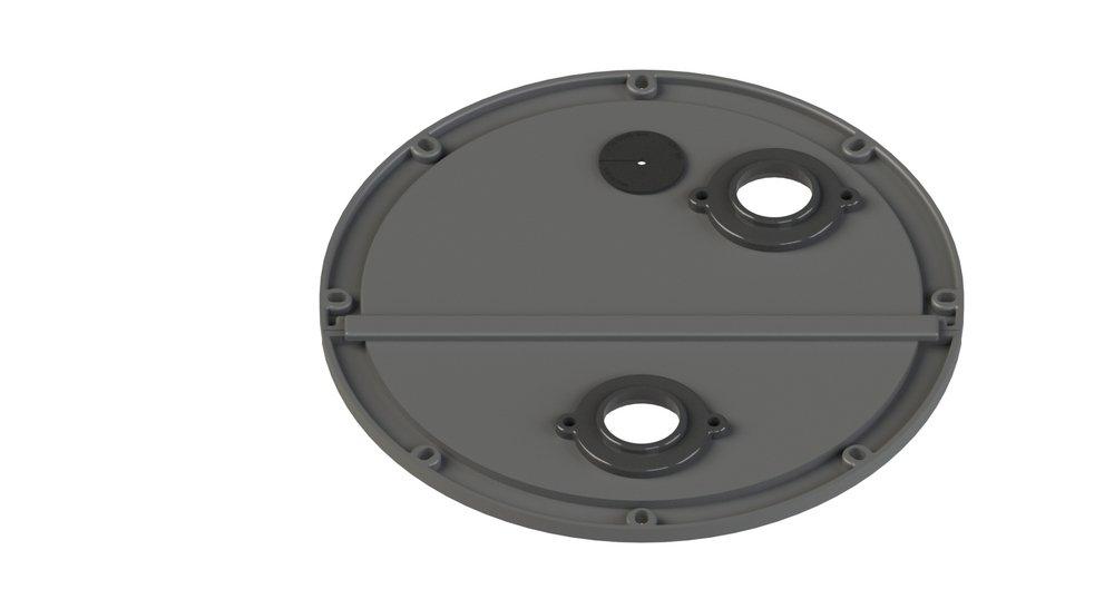 TOPP Black 18 in. Structural Foam Simplex Basin Cover 