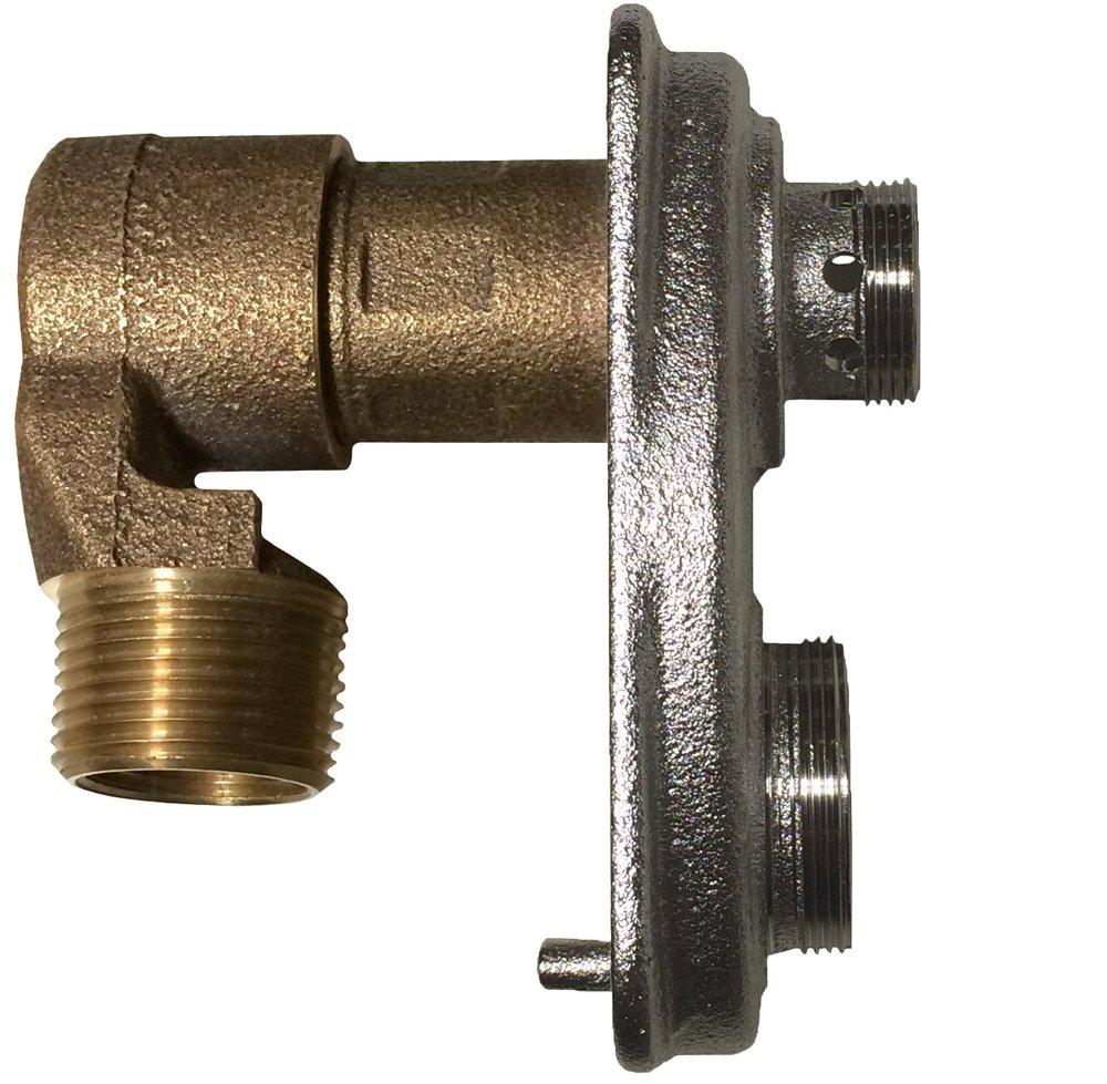 PRIER Products Satin Nickel Plated Satin Nickel MPT x FPT Wall Hydrant 