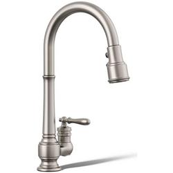 Single Handle Pull Down Kitchen Faucet in Vibrant&reg; Stainless