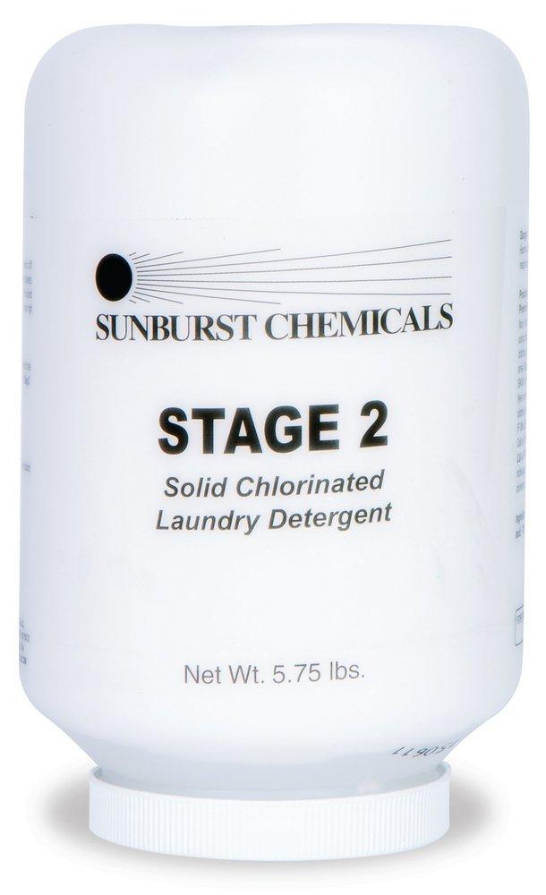Sunburst Chemicals White 2-Stage Solid Chlorinated Laundry Detergent (Case of 2) 