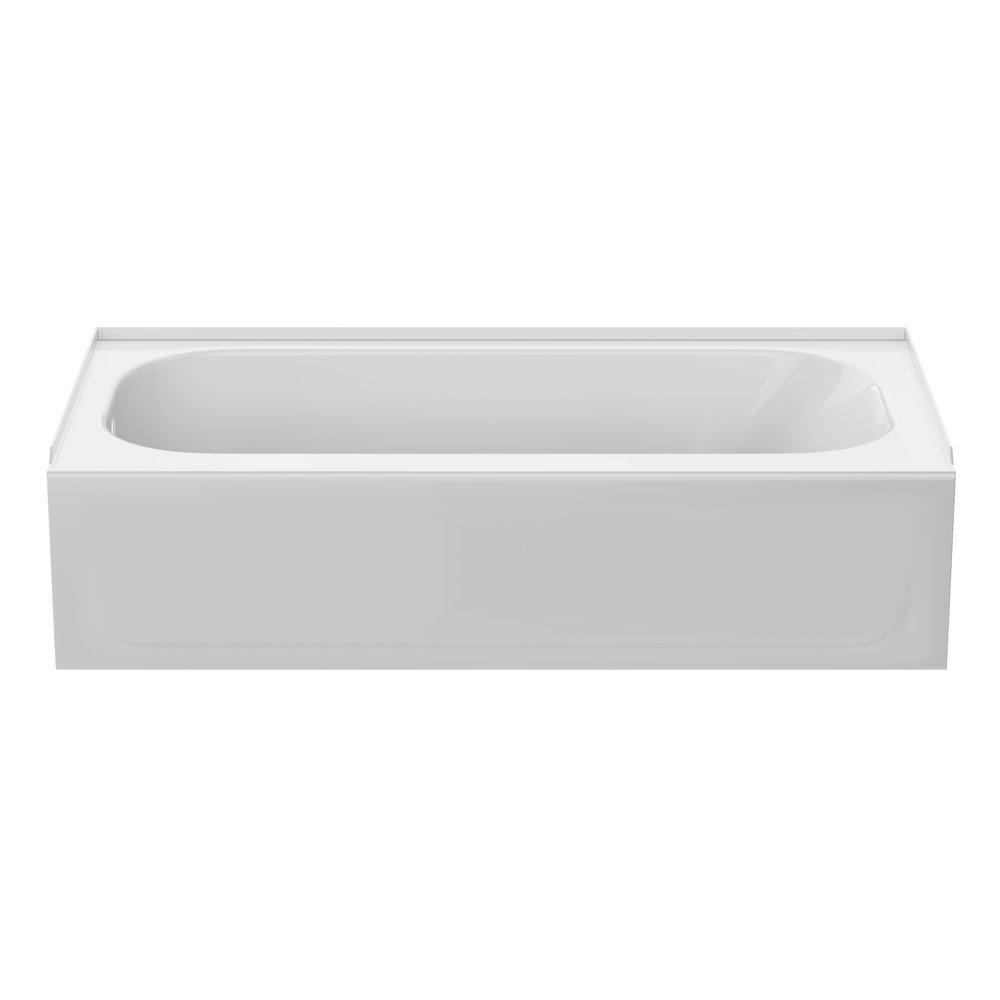 PROFLO® White 60 x 30 in. Soaker Alcove Bathtub with Drain 