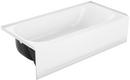PROFLO&reg; White 60 x 30 in. Soaker Alcove Bathtub with Left Drain 