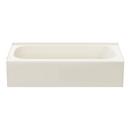 PROFLO&reg; Biscuit 60 x 30 in. Soaker Alcove Bathtub with Drain 