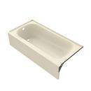 PROFLO&reg; Bone 60 x 30 in. Soaker Alcove Bathtub with Drain 