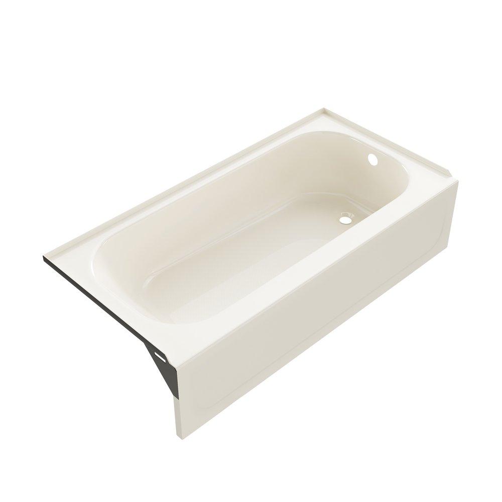 PROFLO&reg; Biscuit 60 x 30 in. Soaker Alcove Bathtub with Right Drain 