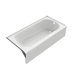 60 in. x 30 in. Soaker Alcove Bathtub with Right Drain in White