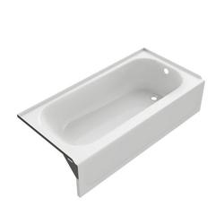 60 in. x 30 in. Soaker Alcove Bathtub with Right Drain in White