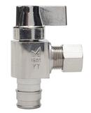1/2 x 3/8 in. F1960 x Compression Angle Supply Stop Valve in Chrome Plated