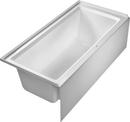 Duravit White 66 x 32 in. Soaker Alcove Bathtub Left Drain 