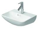 1-Hole 1-Bowl Wall Mount Lavatory Sink in White Alpin
