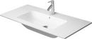 40-11/20 in. Drop-in Rectangular Ceramic Bathroom Sink in White Alpine