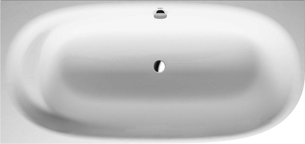 Duravit White 74-7/8 x 35-1/2 in. Soaker Drop-In Bathtub Center Drain 