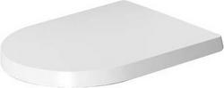 Elongated Closed Front Toilet Seat with Cover in White
