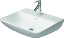 23-31/50 x 18-11/100 in. Rectangular Dual Mount Bathroom Sink in White Alpin