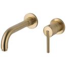Single Handle Wall Mount Bathroom Sink Faucet in Brilliance® Champagne Bronze