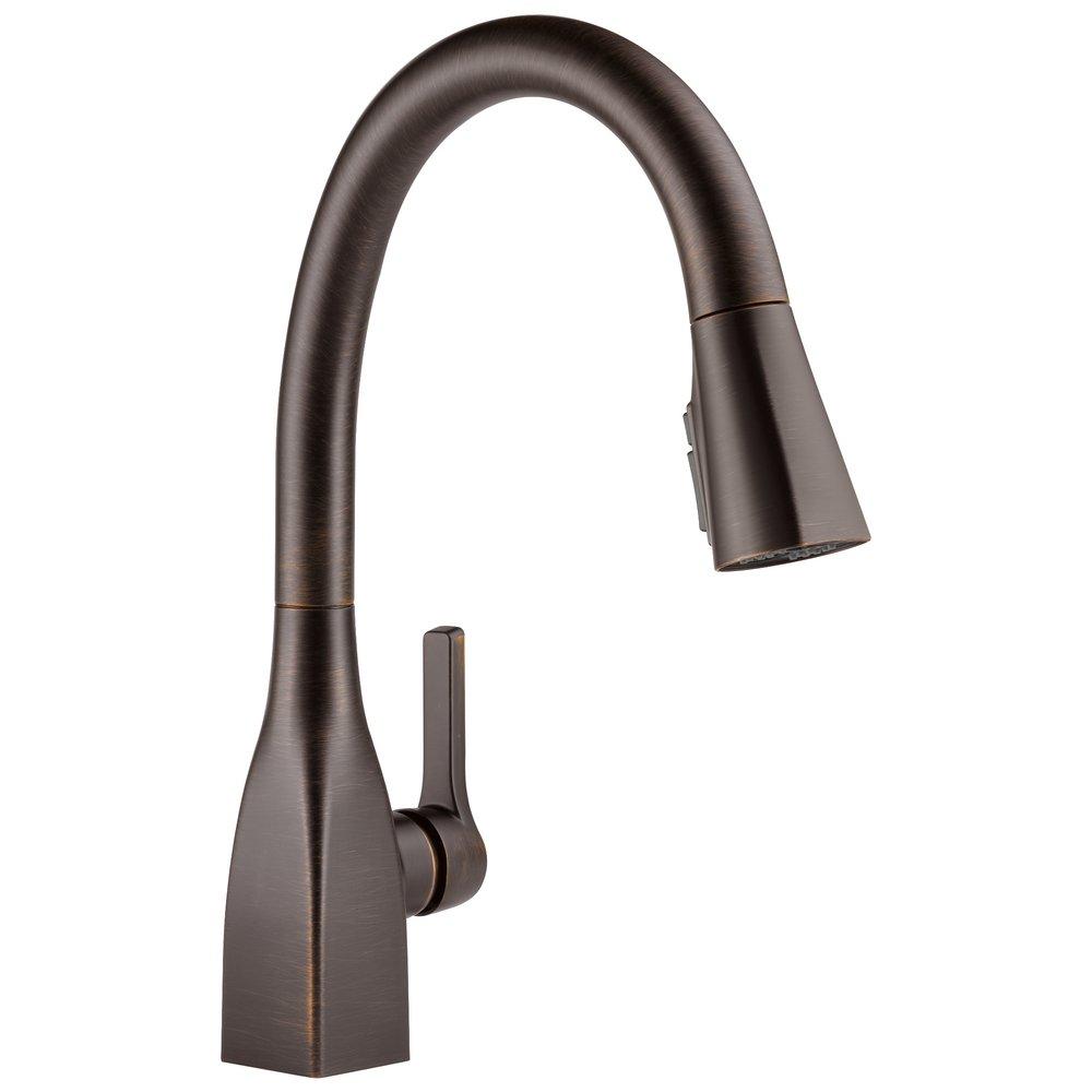 Delta Faucet Venetian Bronze Single Handle Pull Down Kitchen Faucet 