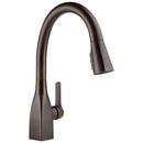 Single Handle Pull Down Kitchen Faucet with Three-Function Spray, Magnetic Docking and ShieldSpray Technology in Venetian Bronze