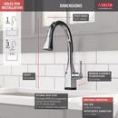 Delta Faucet Chrome Single Handle Pull-Down Kitchen Faucet With Touch2O&reg;and ShieldSpray&reg;Technologies 
