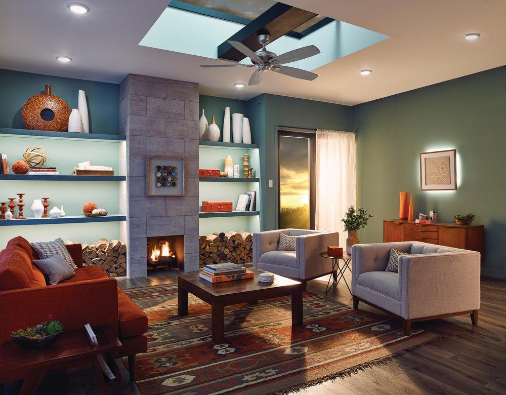 Kichler Lighting White 3000K 15W 1-Light Ceiling Light Fixture 