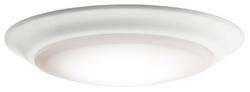 3000K 15W 1-Light Ceiling Light Fixture in White