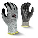 S Size 13 ga Foam Nitrile Coated HPPE and Fiberglass Cut and Abrasive Resistant Gloves in Salt & Pepper and Black