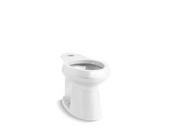 Elongated Comfort Height Toilet Bowl in White