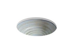 19-3/8 in. Undermount Oval Vitreous China Bathroom Sink in Bluestone Rutile